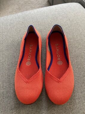 Rothy's The Flat in the color Persimmon